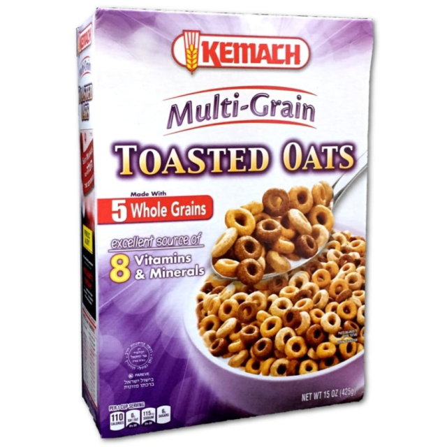Kemach Multi Grain Toasted Oats 15 Oz