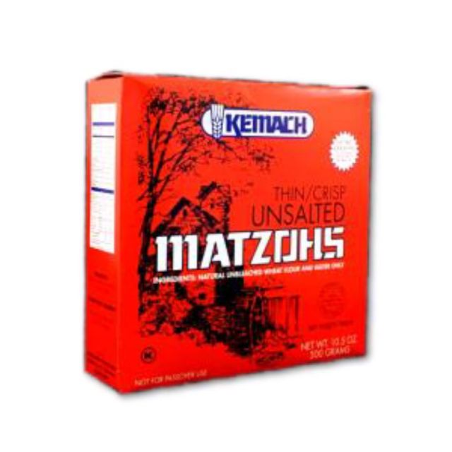 Kemach Unsalted Regular Matzo 10.5 Oz